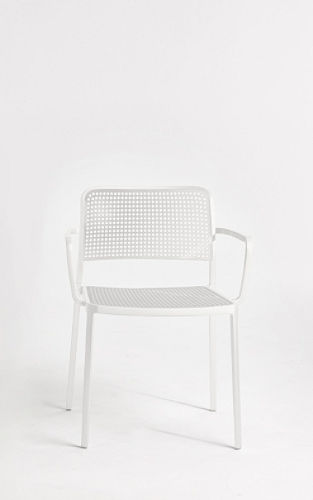 Audrey Kartell stapelstoelen voor outdoor in Wit, Zilver, Zwart van Kartell, Piero Lissoni