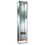 Vivetro, alu vitrine, hoog, met spot