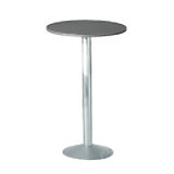 Deculpo, sta-tafel met aluzilvere poot