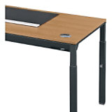 Trovato, bureau 120, met kabelgoot horizontaal