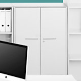 Trecolore², kastdeuren middel, met slot