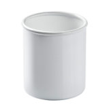 Alluminio & Bianco, prullenmand glad
