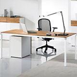 Andiamo, bureau 180, met notenhouten blad