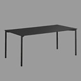 Glossy, bureau HPL blad, 180x90 cm
