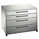 Spirit, verrijdbaar sideboard met 4 laden