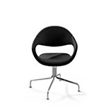 Samba, draaistoel, 4 poten, leer