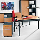 Trovato, Set: bureau 160cm  & verrijdbaar ladeblok